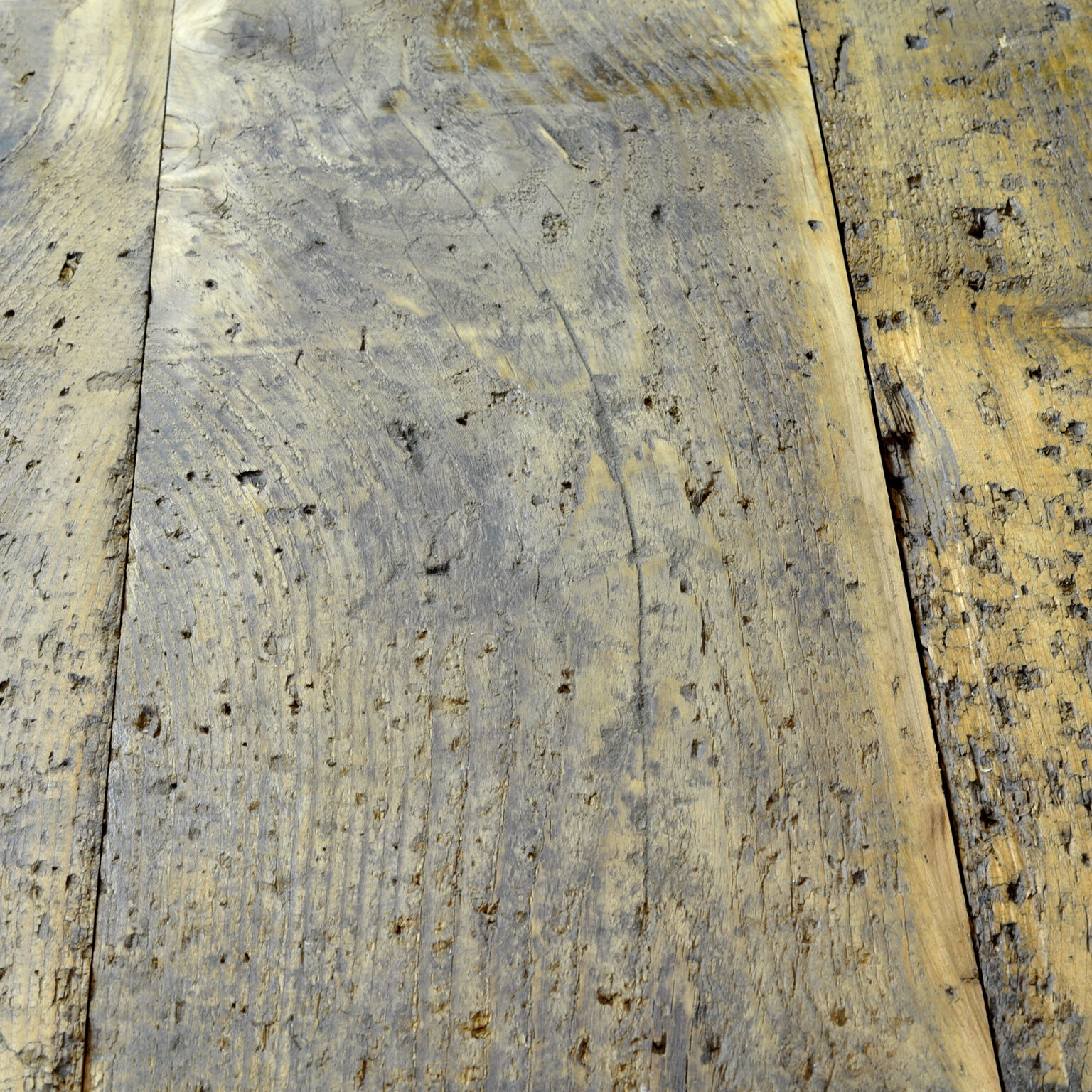 Industrial Wooden Worktable, 1980's