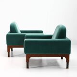 pair of "romantico" armchairs by Piero Ranzani, Elam edition 1950