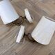Pair of marble wall lights