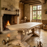 Monastery table in solid oak