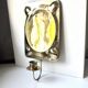 Vintage Scandinavian Brass Wall Candle holder Sconce height 29cm