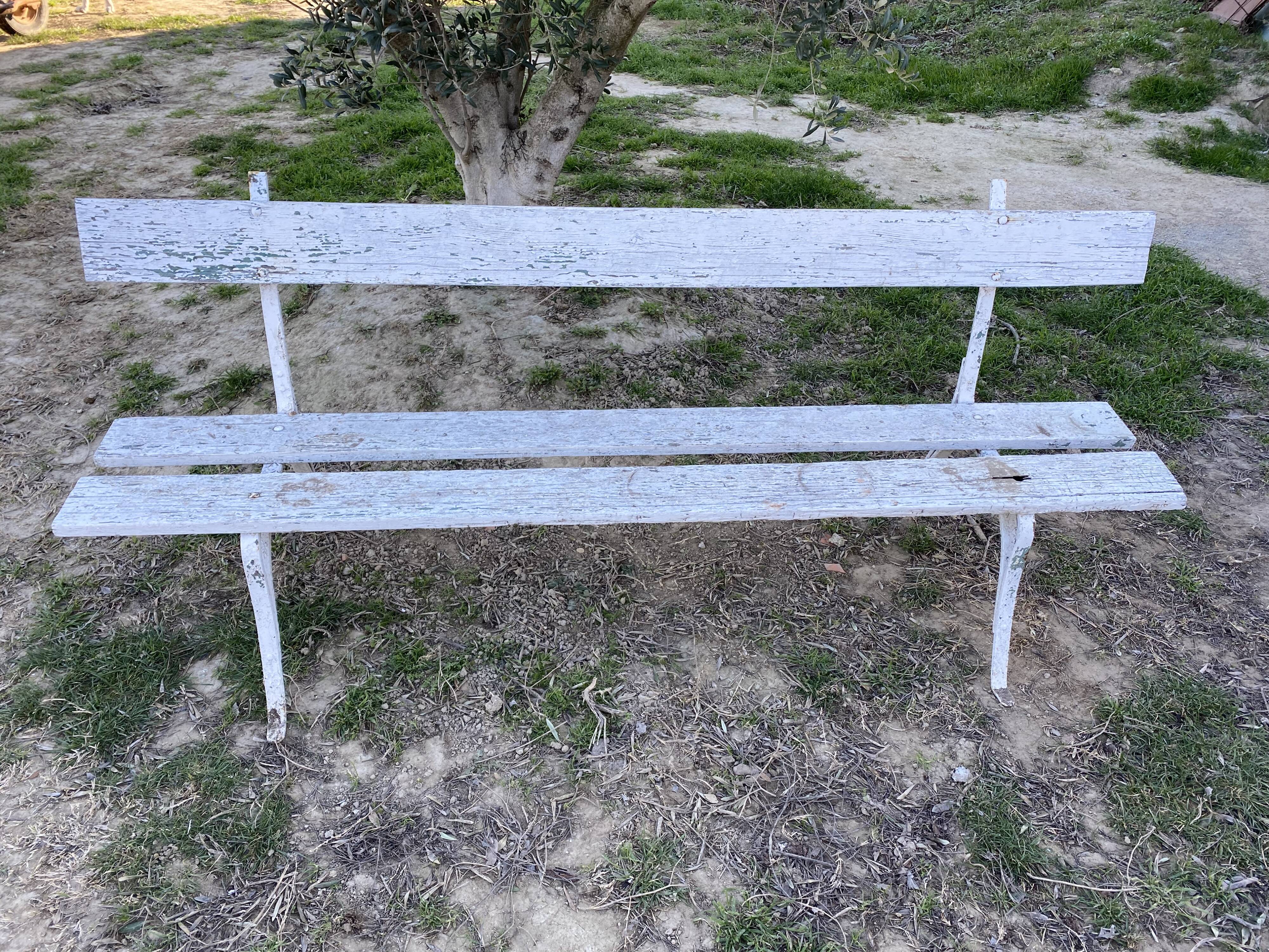 Old garden bench