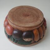Dish, wooden fruit cut
