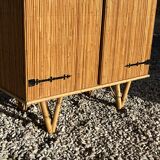 Vintage rattan cabinet