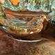 Set of 2 leaf-shaped ceramic dishes from Vallauris.
