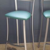 Paire de tabourets de bar 1980