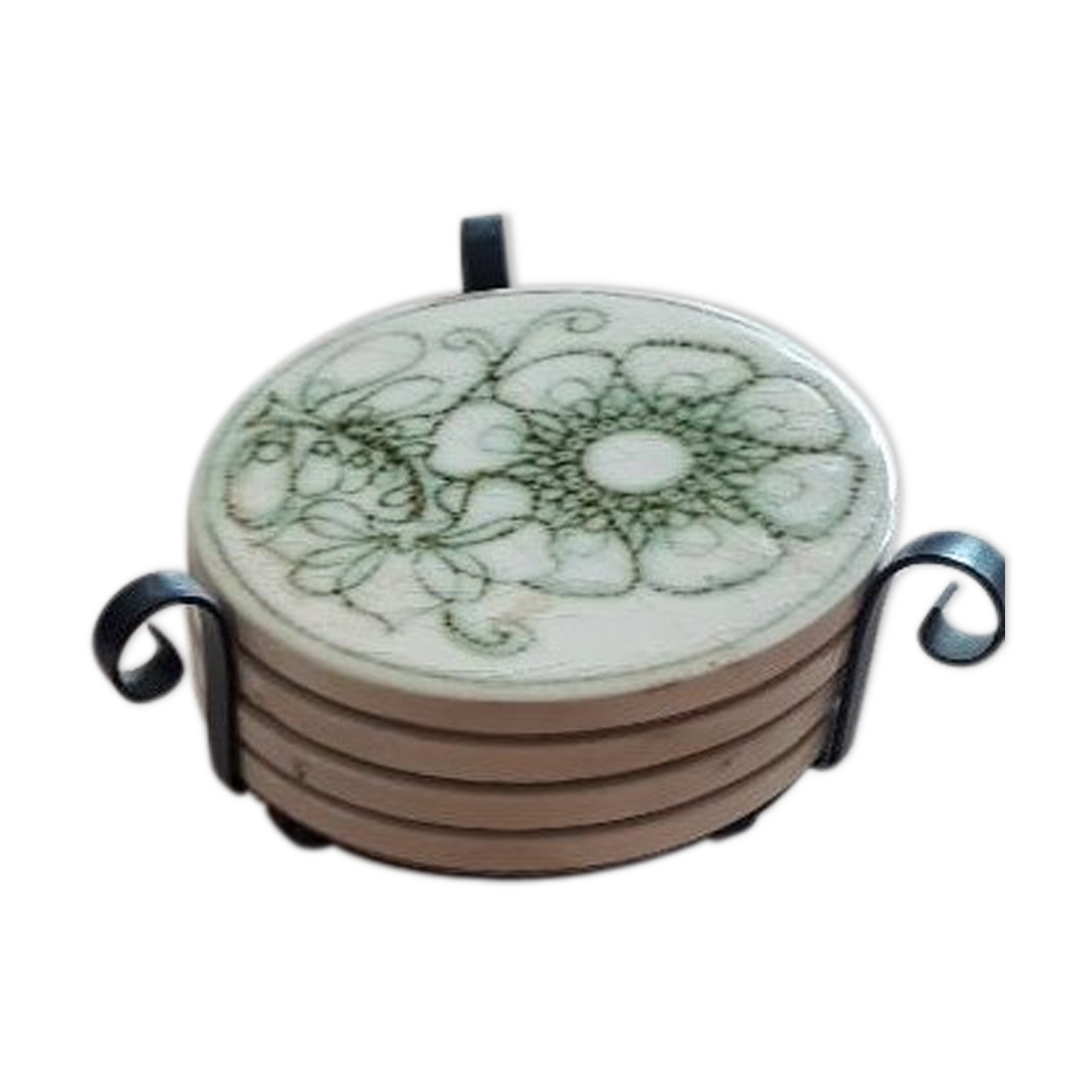 Lot of 6 1970s Jersey earthenware