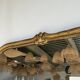 Large gilded mirror 19th century rounded corners mercury glass Louis XVI style