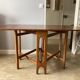 Vintage Scandinavian style wooden folding table in teak from the 1960s