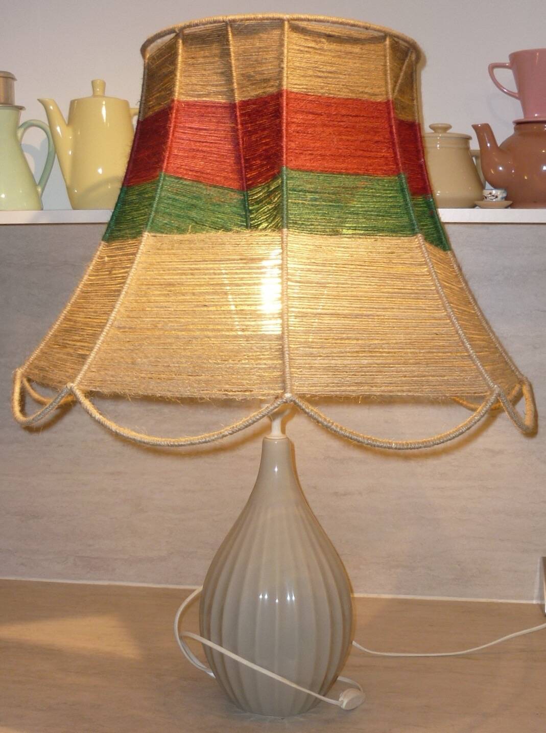 Braided jute lampshade 60 cm ø