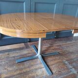 Vintage round table with extensions 1970