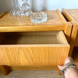 Minimalist vintage bedside tables