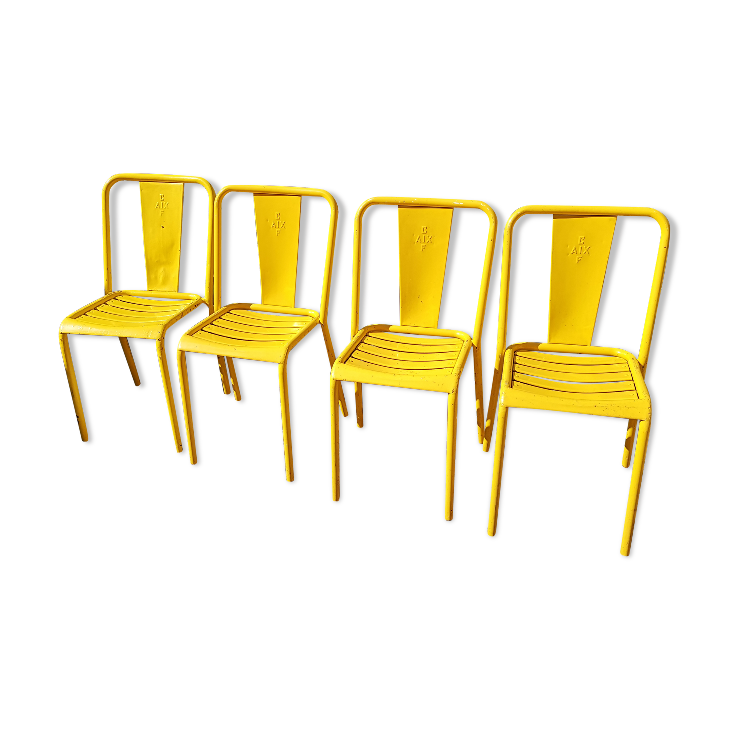Lot of 4 chairs tolix model t4