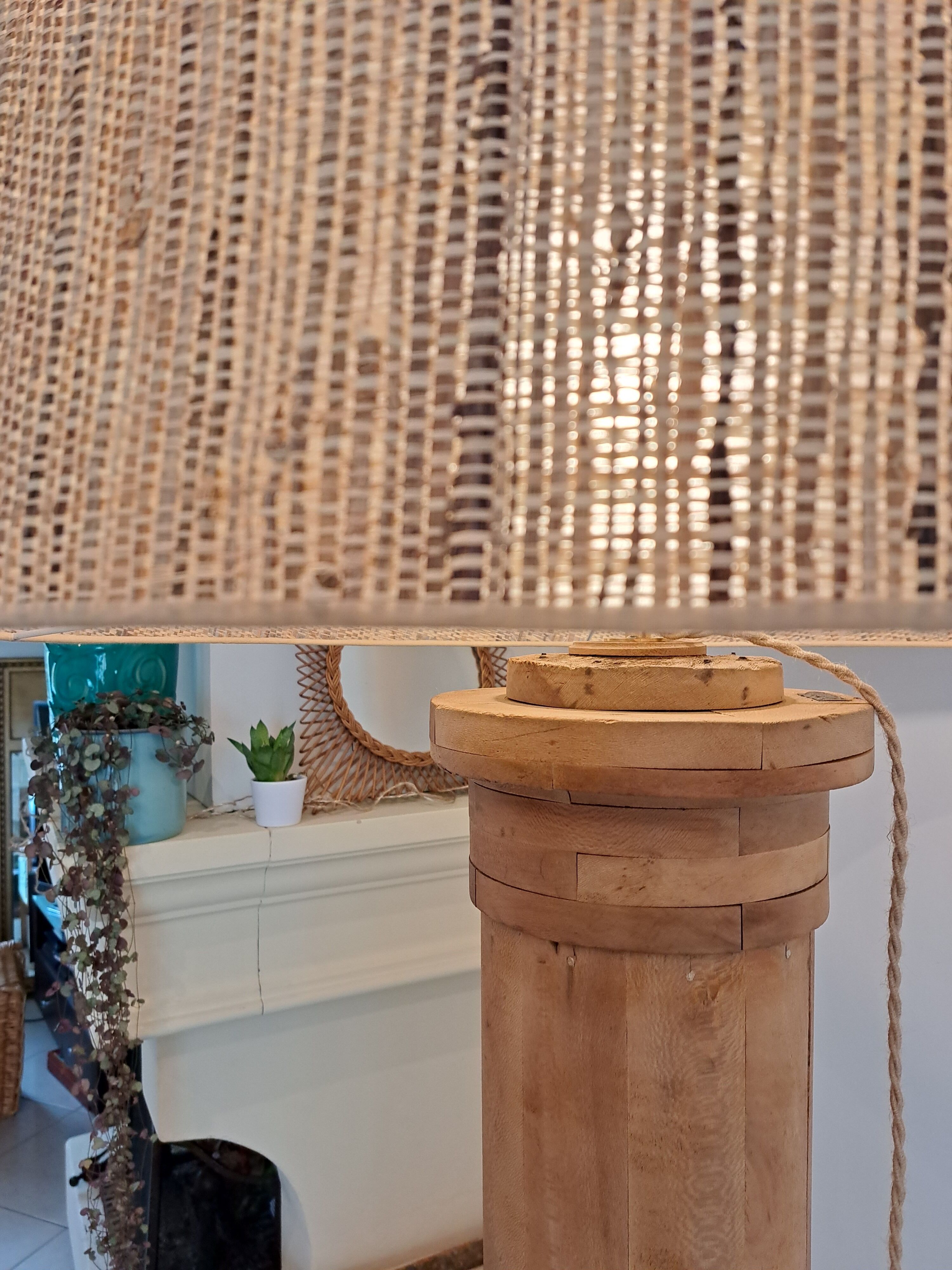 Vintage pulley floor lamp revisited