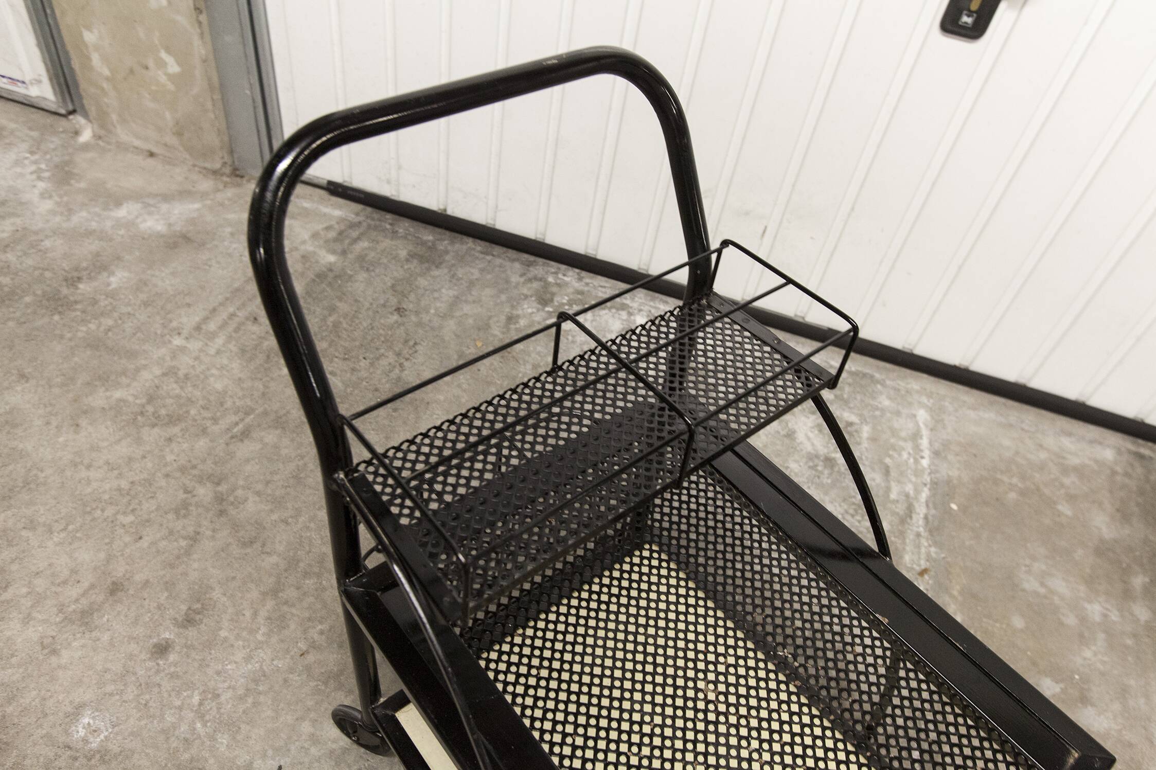 Trolley on wheels 1960 perforated metal