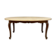 Louis XV game table with oval oak shape around 1850
