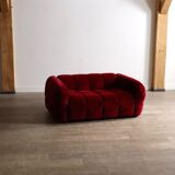 Cini Boeri for Arflex Strips sofa in velvet, Italy 1968