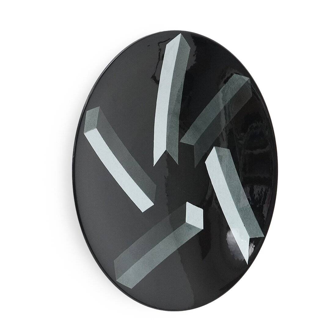 Decorative ceramic plate Atlantis by Rolf Sinnemark for Rörstrand, 1980s.