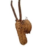 Tête d'antilope / Fait main / Rotin / Osier