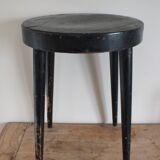 Antique black Baumann stool from the 50s/60s