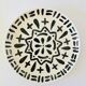 8 assorted black/white dessert plates