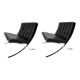 Barcelona Lounge Chairs attributed to Mies Van Der Rohe for Knoll International, 1980s, Set of 2