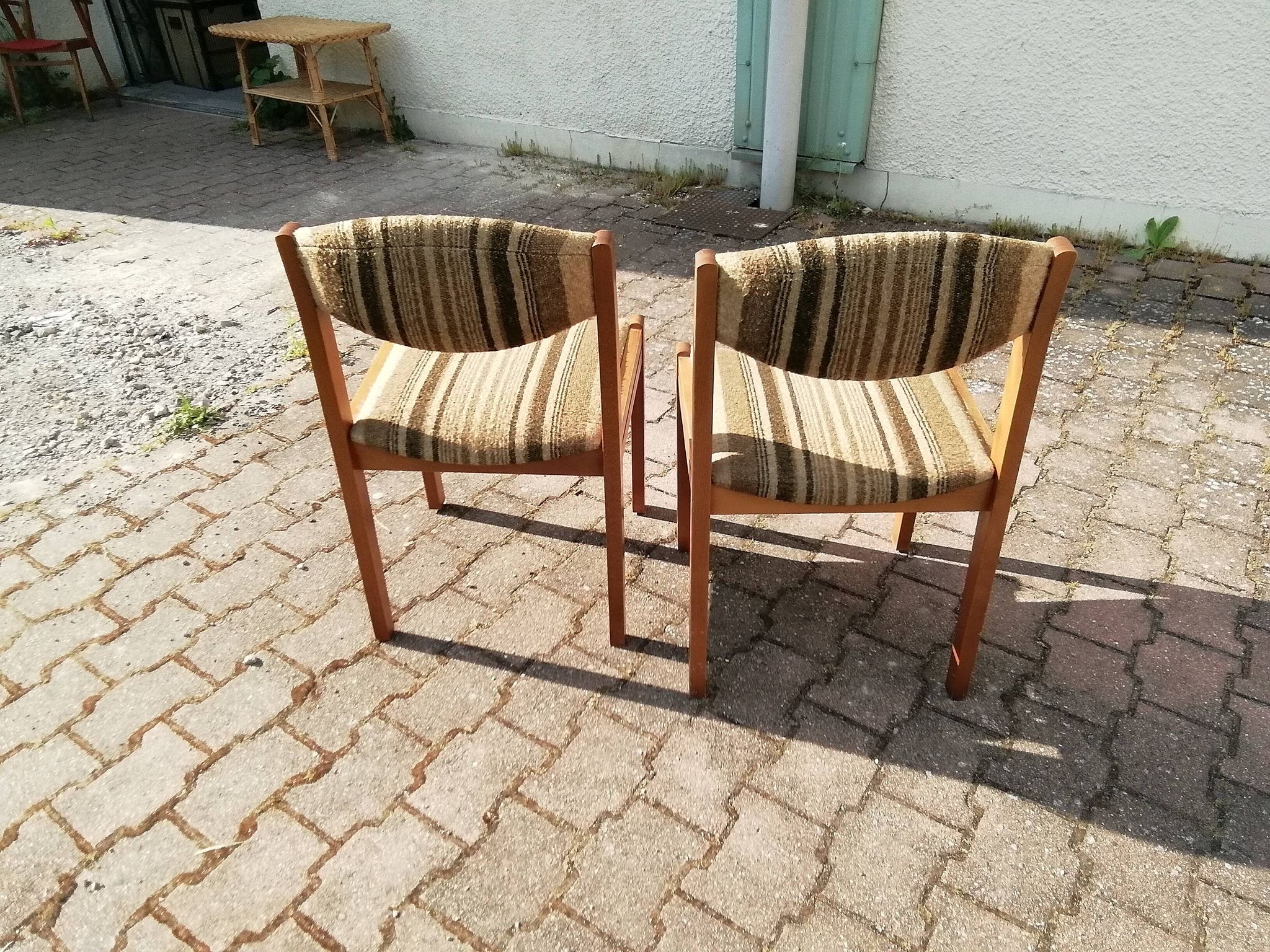 Vintage beech chairs - batch of 2