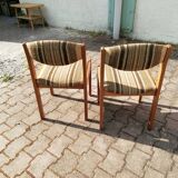 Vintage beech chairs - batch of 2
