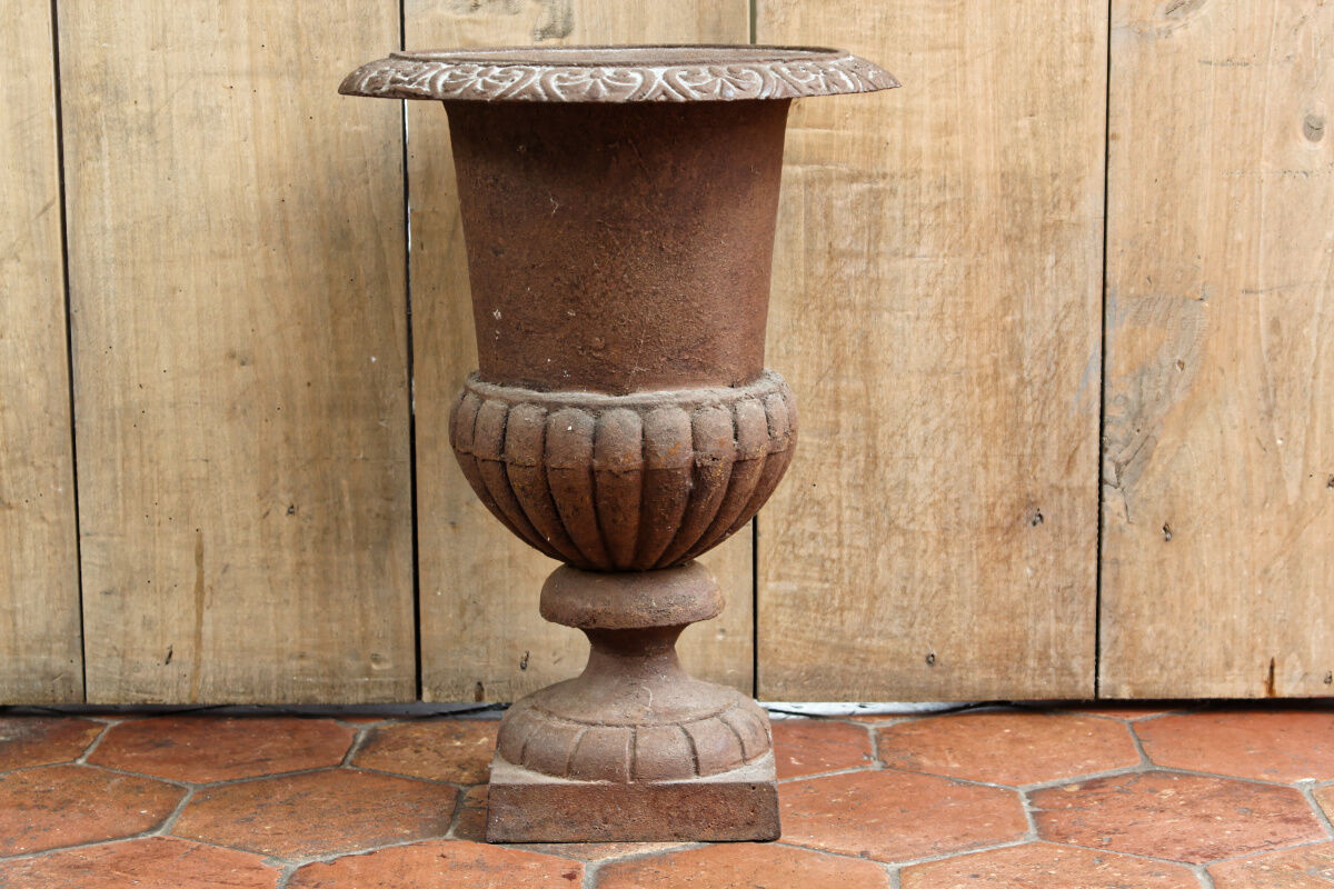 Ancient Medici vase in cast iron