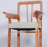 Restored ArtDeco Seating Set, Beech, Maple Root Veneer, Czechia, 1930s