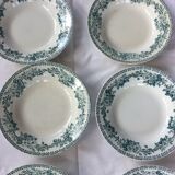 8 vintage hollow plates Terre de Fer