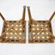 Pair of mid-century beech stools, Czechoslovakia, around 1950s