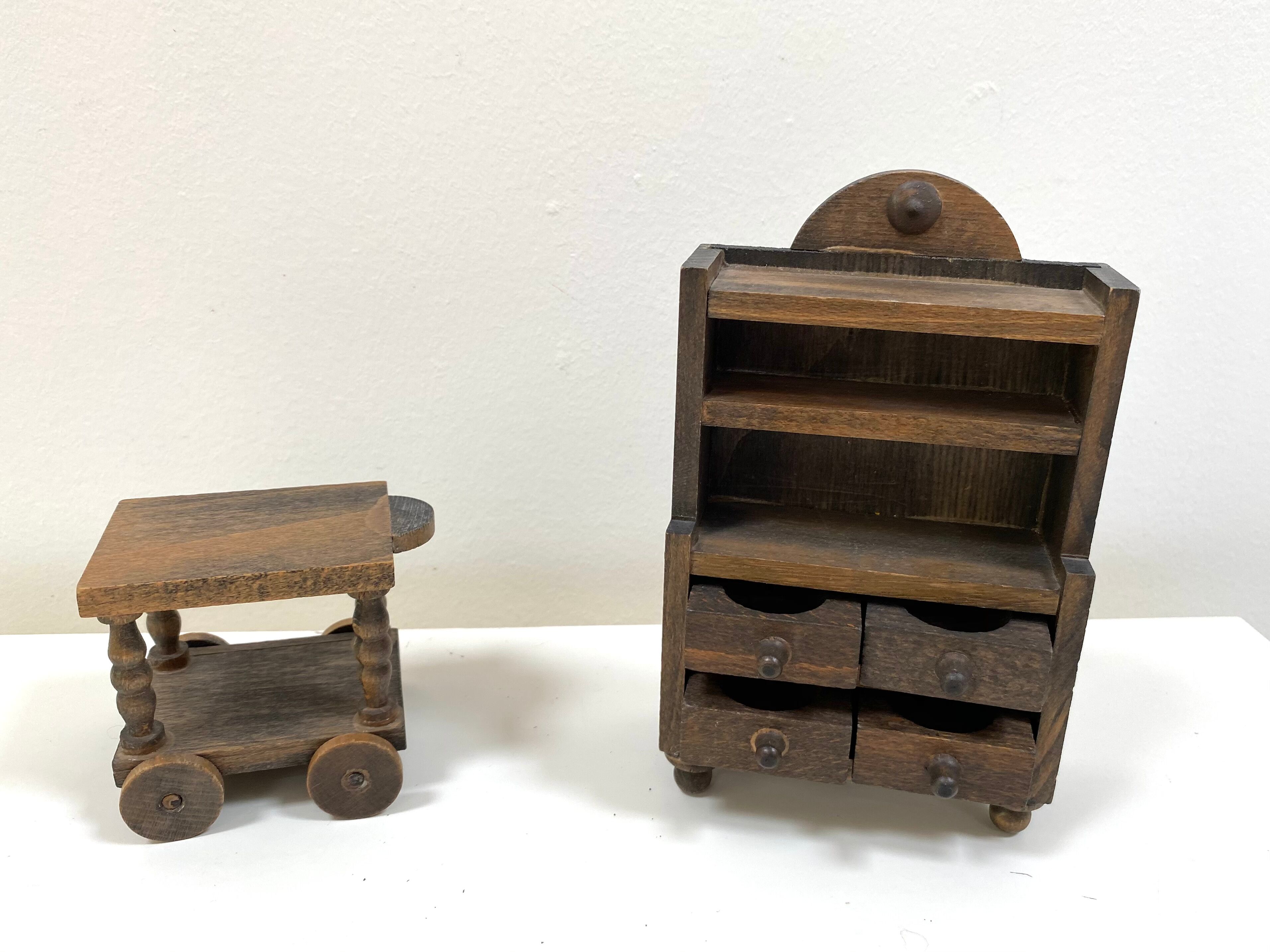 Vintage dollhouse furniture