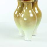 Tripple Vase In Ceramics, Czechoslovakia 1960s