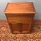 Vintage wooden vinyl turntable cabinet, 1930s style