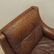 Brown leather armchair, Danish design, 1960s, designer: Edmund Jørgensen