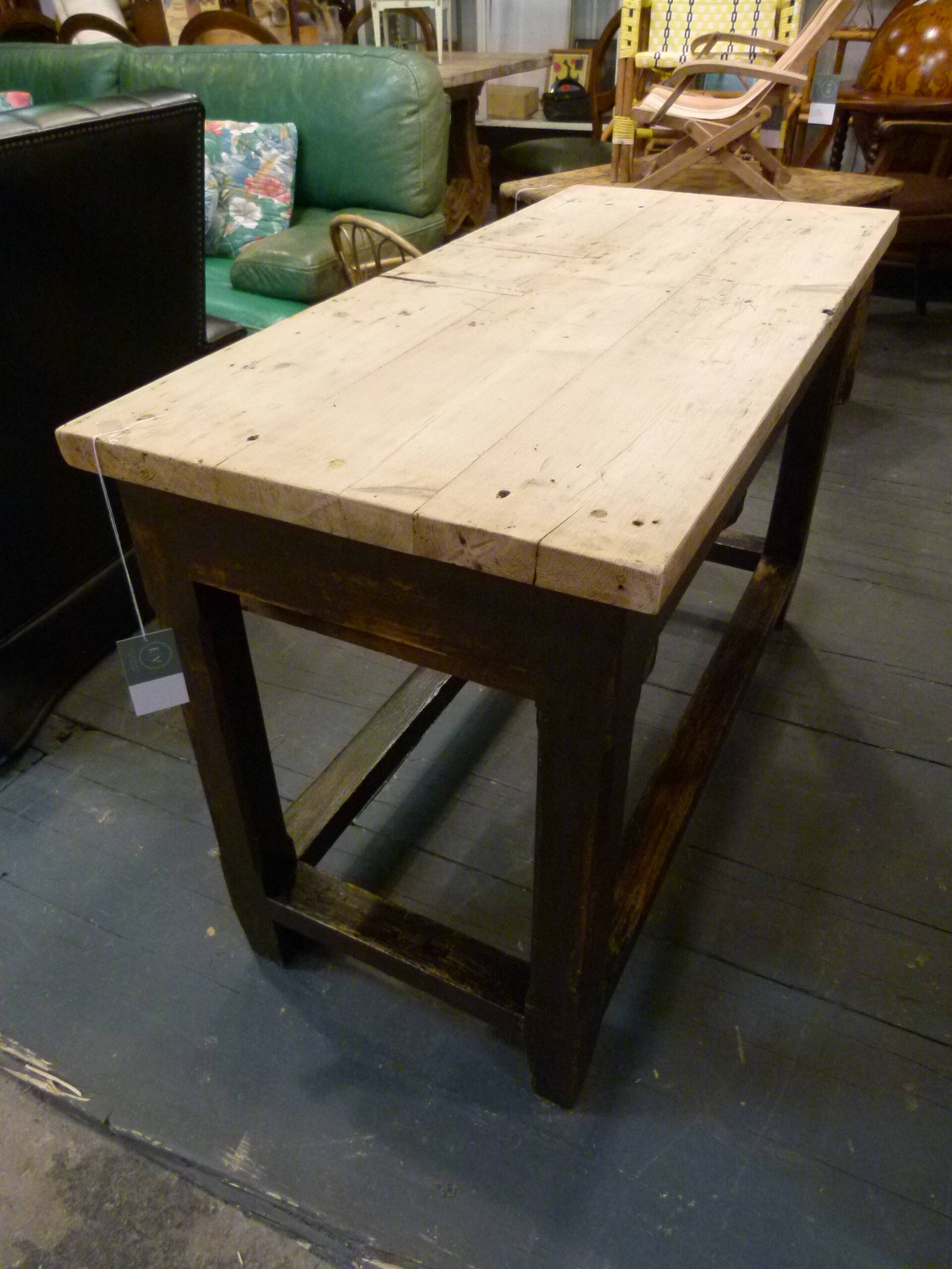 20th century solid wood industrial furniture