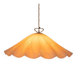 Vintage glass suspension lamp Kalmar Fazzoletto