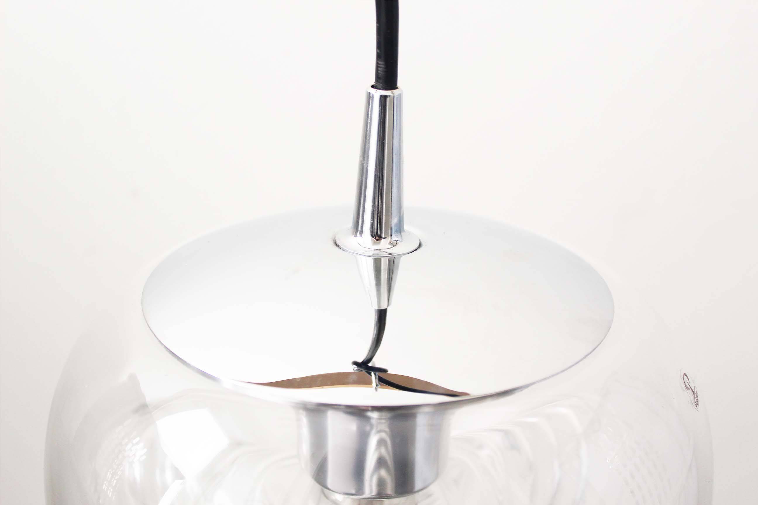 Petite ‘Futura’ pendant light by Koch & Lowy for Peill Putzler