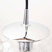 Petite ‘Futura’ pendant light by Koch & Lowy for Peill Putzler