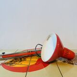 Red architect's articulated lamp - 1970