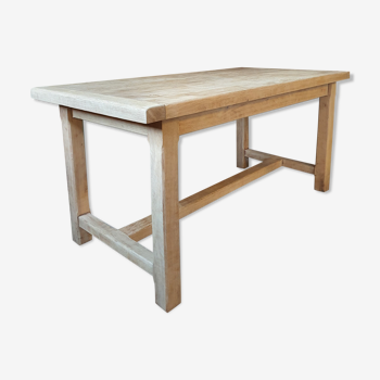 Solid oak farmhouse table