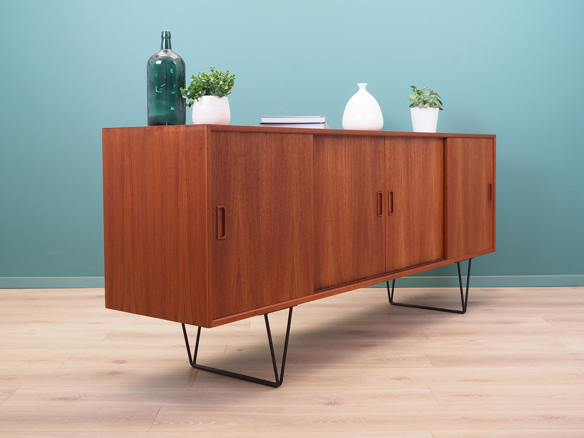 Teak sideboard, Danish design, 1970s, designer: Erik Jensen, production: Westergaards Møbelfabrik