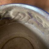 Art Nouveau pot cover in midnight blue ceramic, 1920