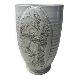 Handcrafted stoneware vase