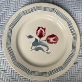 Flat plates Digoin tulips