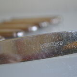 12 metal silver table knives 25 cm