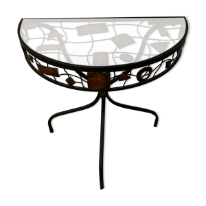 Table fer forgé 3 pieds