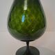 Large glass vase in vintage Italian colour
