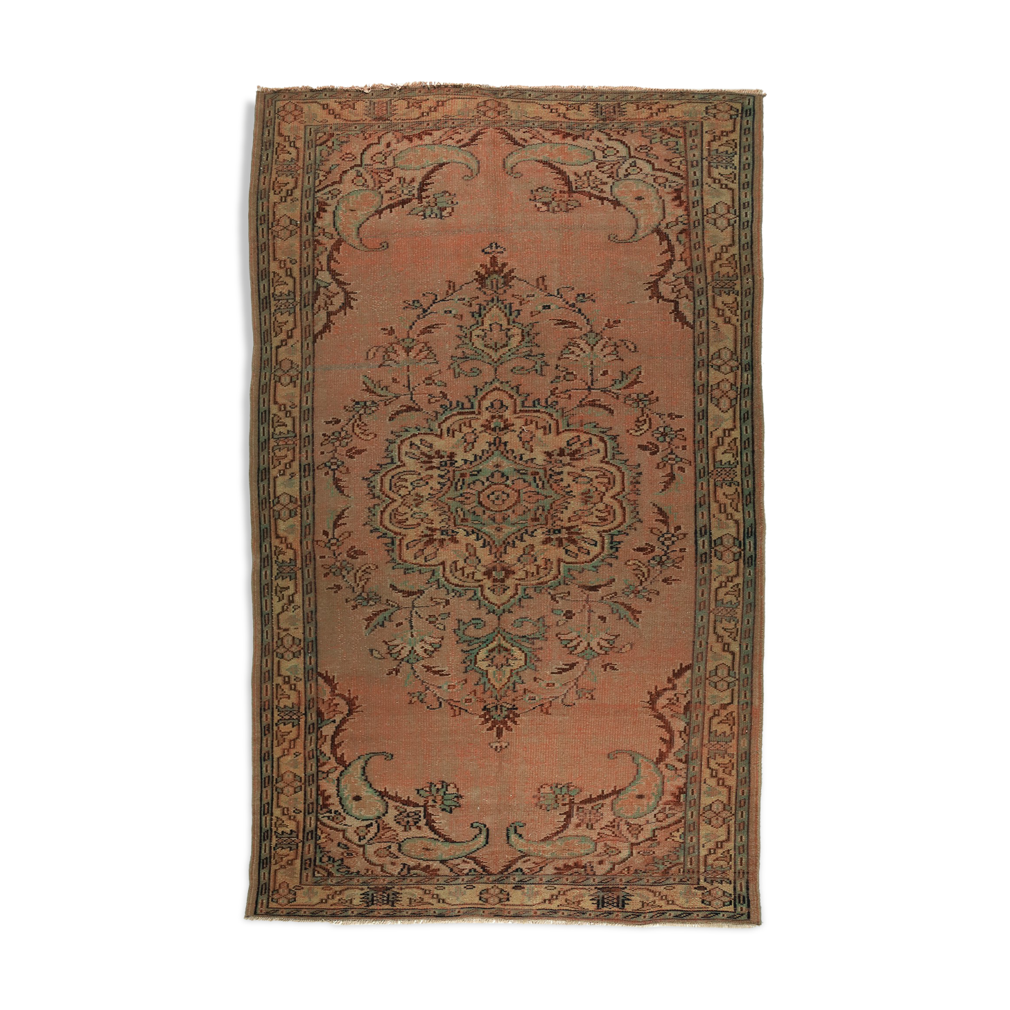 Anatolian handmade vintage rug 297 cm x 184 cm